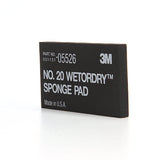 3M 05526 Sponge Pad 20 Flexible Soft Black 5-1/2 in x 2-3/4 in x 3/8 in (7000045663) (50 Pack) - 8