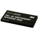 3M 05526 Sponge Pad 20 Flexible Soft Black 5-1/2 in x 2-3/4 in x 3/8 in (7000045663) (50 Pack) - 9