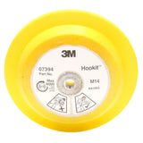 3M 07394 Hookit Disc Pad, Hook and Loop, Yellow, 178 mm x 25 mm, M14-2.0 Internal (7000045702)