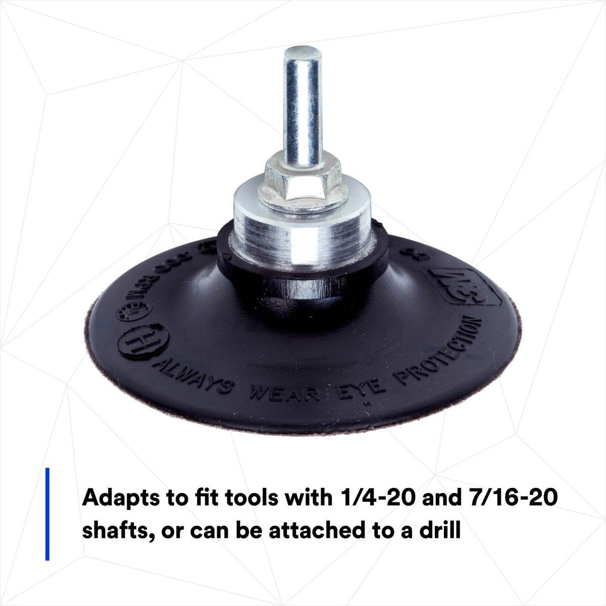 3M Roloc Disc Pad Assembly Quick Change Backup Pad Black Rubber 3 in (05540) (7000045705) (10 Pack) - 3