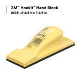 3M Hookit Hand Block, Flat Sanding, Fast Change Out, Yellow, 2-3/4 in x 7-3/4 in (05741) (7000045716) (10 Pack) - 5