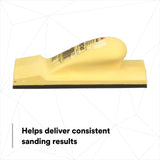 3M Hookit Hand Block, Flat Sanding, Fast Change Out, Yellow, 2-3/4 in x 7-3/4 in (05741) (7000045716) (10 Pack) - 6
