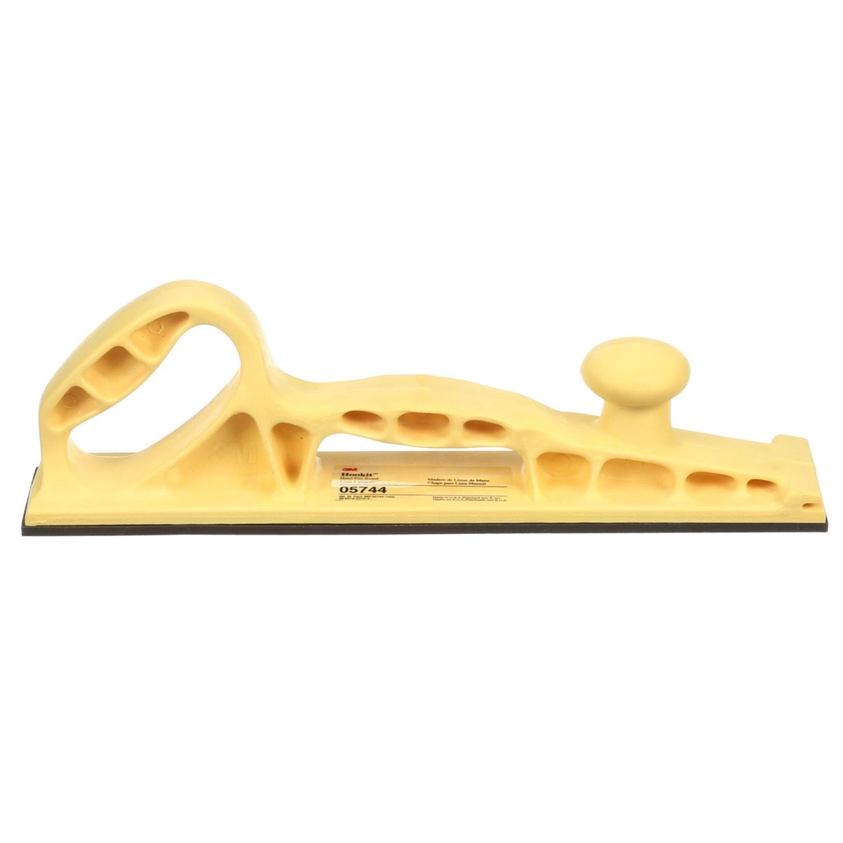 3M 05744 Hookit Hand File Board, Hook and Loop, Foam, Yellow, 2-3/4 in x 16 in (7000045717) - 4