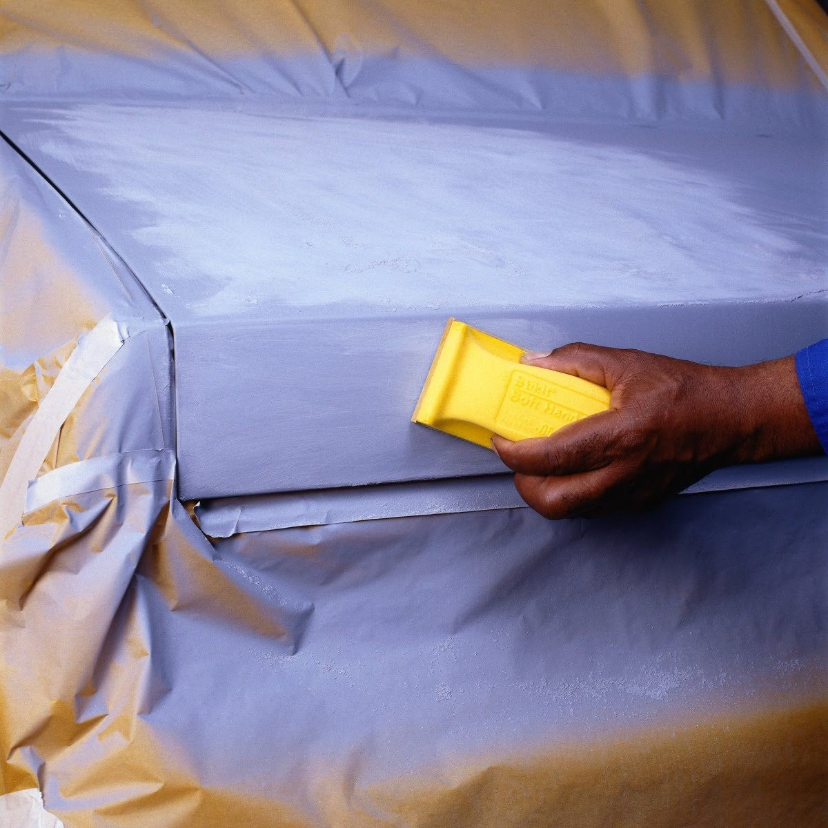 3M Stikit Hand Block, PSA, Firm, Yellow, 2-3/4 in x 7-3/4 in (05441) (7000045765) (10 Pack) - 2