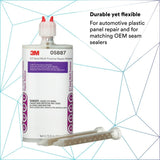3M 05887 EZ Sand Multi Purpose Repair Material, Ready-To-Use Two-Part Epoxy Finishing Adhesive, White Gray, 200 mL 6.75 fl oz Cartridge (7000045776) - 8