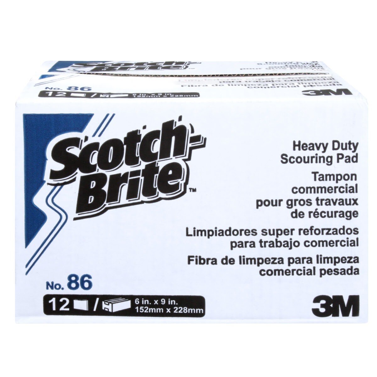 3M 86 Scotch-Brite Heavy Duty Scour Pad, 6 in x 9 in (7000045876) (36 Pack) - 5