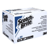 3M 86 Scotch-Brite Heavy Duty Scour Pad, 6 in x 9 in (7000045876) (36 Pack) - 7