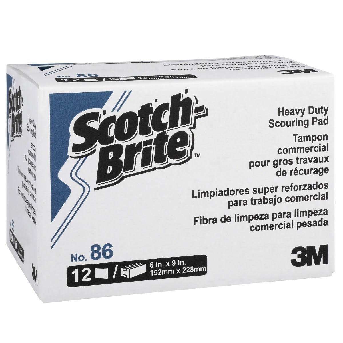 3M 86 Scotch-Brite Heavy Duty Scour Pad, 6 in x 9 in (7000045876) (36 Pack) - 8