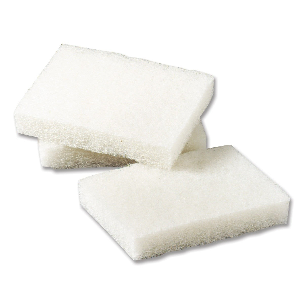 3M Scotch-Brite Light Duty Scrubbing Pad, White, 3-1/2 in x 5 in (7000045879) (40 Pack)