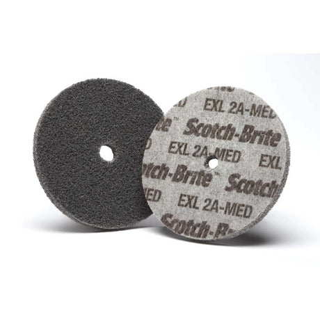 3M XL-UW Scotch-Brite EXL Unitized Wheel, 3 in x 1/2 in x 1/4 in 2A MED (7000045949) (20 Pack)