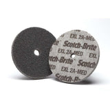 3M 7000045949 Scotch-Brite EXL Unitized Wheel, 3 in x 1/2 in x 1/4 in 2A MED (20 Pack)