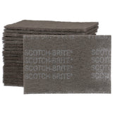 3M HP-HP 7448 07448 Scotch-Brite Ultra Fine Hand Pad, SiC, Gray, 6 in x 9 in (7000045983) (20 Pack)