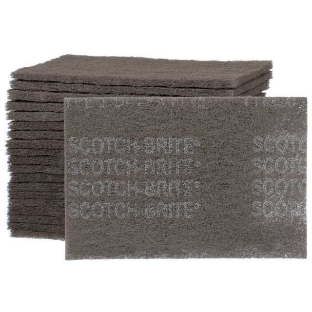 3M HP-HP 7448 07448 Scotch-Brite Ultra Fine Hand Pad, SiC, Gray, 6 in x 9 in (7000045983) (20 Pack)