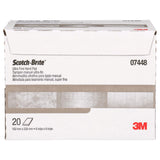 3M HP-HP 7448 07448 Scotch-Brite Ultra Fine Hand Pad, SiC, Gray, 6 in x 9 in (7000045983) (20 Pack) - 5