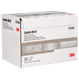 3M HP-HP 7448 07448 Scotch-Brite Ultra Fine Hand Pad, SiC, Gray, 6 in x 9 in (7000045983) (20 Pack) - 8