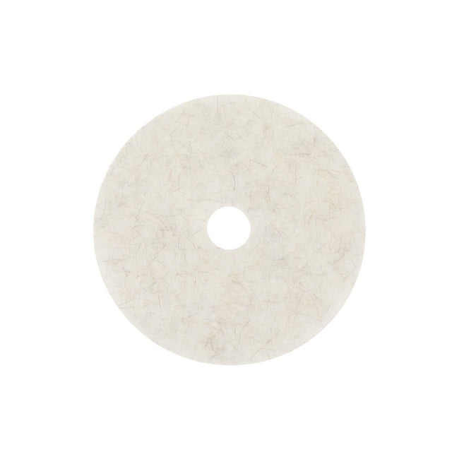 3M Natural Blend Floor Pad 3300, White, 17 in, Burnishing (7000046007) (5 Pack)
