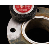 3M Scotch-Brite Clean and Strip Unitized Wheel, CS-UW, 7S Extra Coarse, Black, 6 in x 1 in x 1 in (7000046023) (2 Pack) - 4