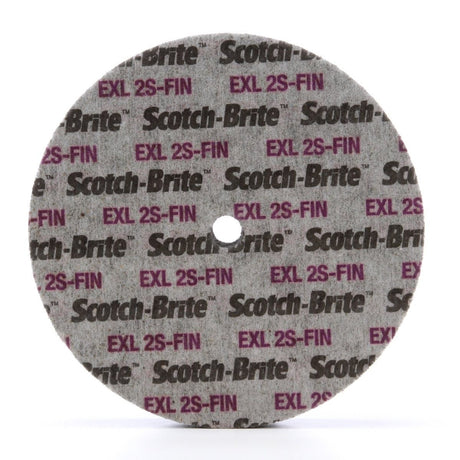 3M XL-UW Scotch-Brite EXL Unitized Wheel, 2S Fine, SiC, Gray, 6 in x 1 in x 1/2 in (7000046026) (2 Pack)