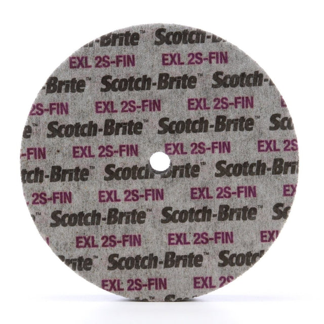 3M XL-UW Scotch-Brite EXL Unitized Wheel 2S Fine SiC Gray 6 in x 1/2 in x 1 in (7000046027) (4 Pack)