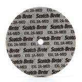 3M XL-UW Scotch-Brite EXL Unitized Wheel, Aluminum Oxide 2A Medium, Gray, 6 in x 1/2 in x 1/2 in (7000046028) (4 Pack) - 2