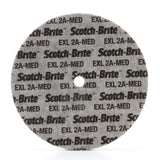 3M XL-UW Scotch-Brite EXL Unitized Wheel, Aluminum Oxide 2A Medium, Gray, 6 in x 1/2 in x 1/2 in (7000046028) (4 Pack) - 2