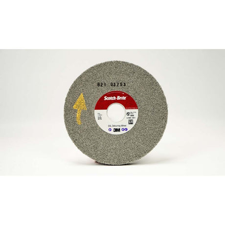 3M 7000046069 Scotch-Brite EXL Deburring Wheel, 6 in x 1/2 in x 1 in 9S FIN (4 Pack)