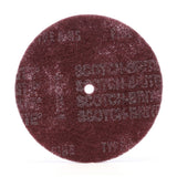 3M HS-DC Scotch-Brite High Strength Disc, A/O Very Fine, Maroon, 8 in x 3/4 in (7000046101) (50 Pack)