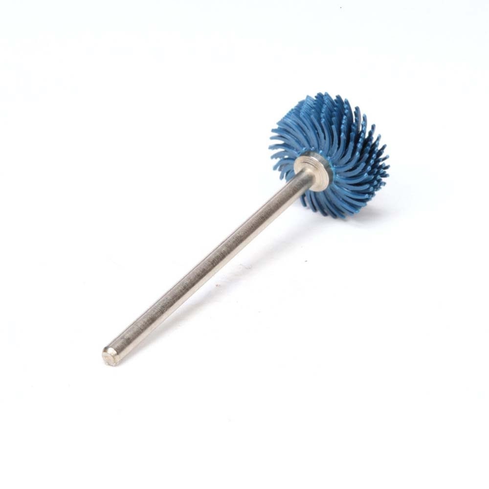 3M RB-ZB Radial Bristle Disc, 35,000 rpm, 9/16 in Diameter, P400 Grit, Blue (7000046125) (48 Pack) - 2