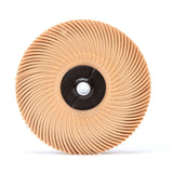 3M RB-ZB Scotch-Brite Radial Bristle Disc Thin Bristle 6 Micron Peach 3 in x 3/8 in Center Hole (7000046161) (80 Pack)