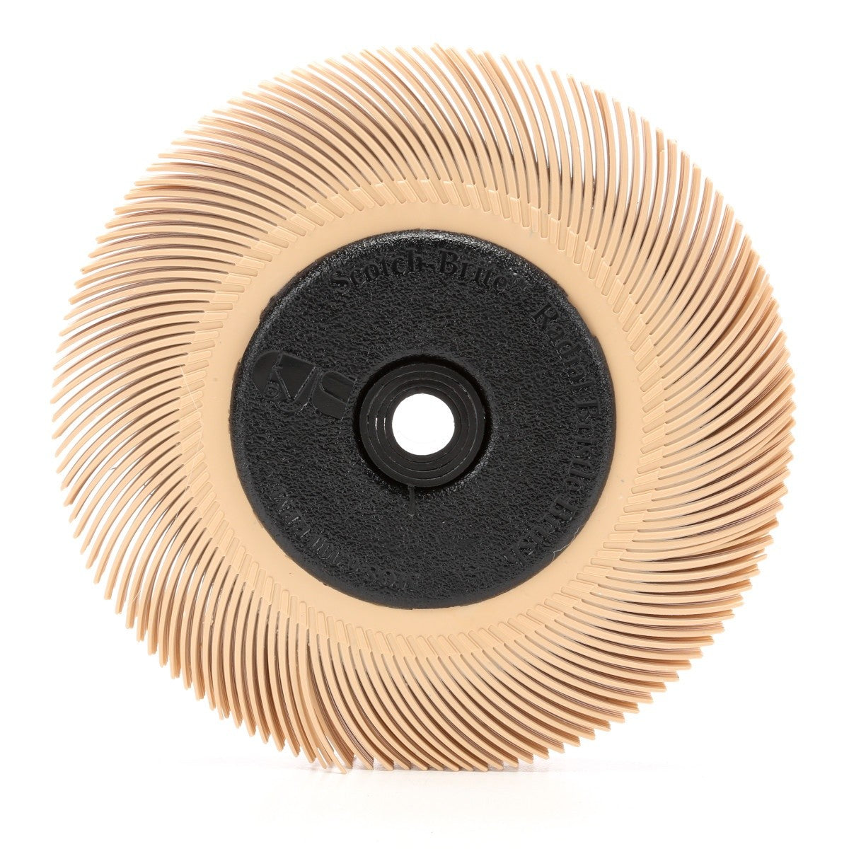 3M BB-ZB Scotch-Brite Radial Bristle Brush with Adapter, 6 in x 7/16 in x 1 in, 6 Micron, Peach (7000046180) (5 Pack)