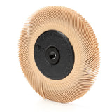 3M BB-ZB Scotch-Brite Radial Bristle Brush with Adapter, 6 in x 7/16 in x 1 in, 6 Micron, Peach (7000046180) (5 Pack) - 2