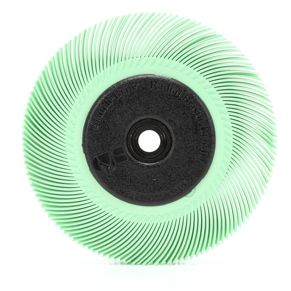 3M BB-ZB Scotch-Brite Radial Bristle Brush, 6 in x 7/16 in x 1 in, 1 Micron, Light Green, 6000 rpm (7000046181) (5 Pack)