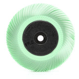 3M BB-ZB Scotch-Brite Radial Bristle Brush, 6 in x 7/16 in x 1 in, 1 Micron, Light Green, 6000 rpm (7000046181) (5 Pack)