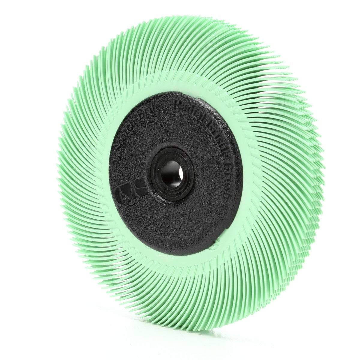 3M BB-ZB Scotch-Brite Radial Bristle Brush, 6 in x 7/16 in x 1 in, 1 Micron, Light Green, 6000 rpm (7000046181) (5 Pack) - 3