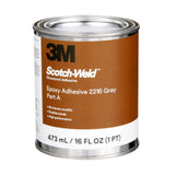 3M 2216 Epoxy Adhesive Kit, Gray, Part B/A, 1 Pint (7000046358) (6 Pack)