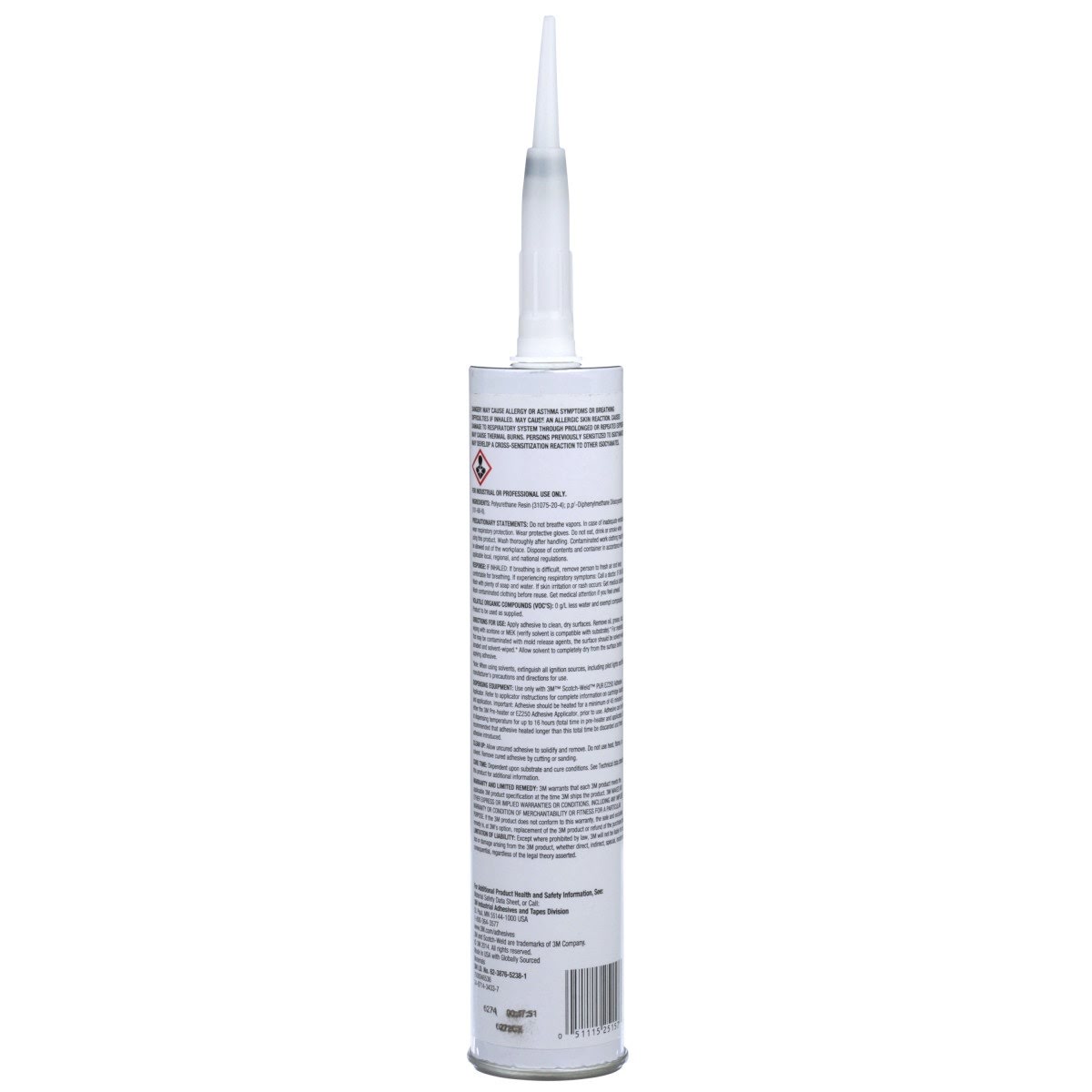 3M PUR Urethane Adhesive Cartridge, Off-White, 0.1 Gallon (TE030) (7000046536) (5 Pack) - 2
