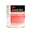 3M High Performance Industrial Plastic Adhesive, Light Amber, 1 Gallon (4693) (7000046575) (4 Pack)