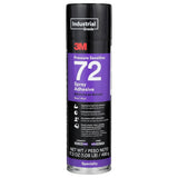 3M 72 Pressure Sensitive Spray Adhesive, Blue, 24 fl oz Can Net Wt 17.3 oz, Aerosol (7000046588) (12 Pack)