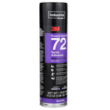 3M 72 Pressure Sensitive Spray Adhesive, Blue, 24 fl oz Can Net Wt 17.3 oz, Aerosol (7000046588) (12 Pack) - 2