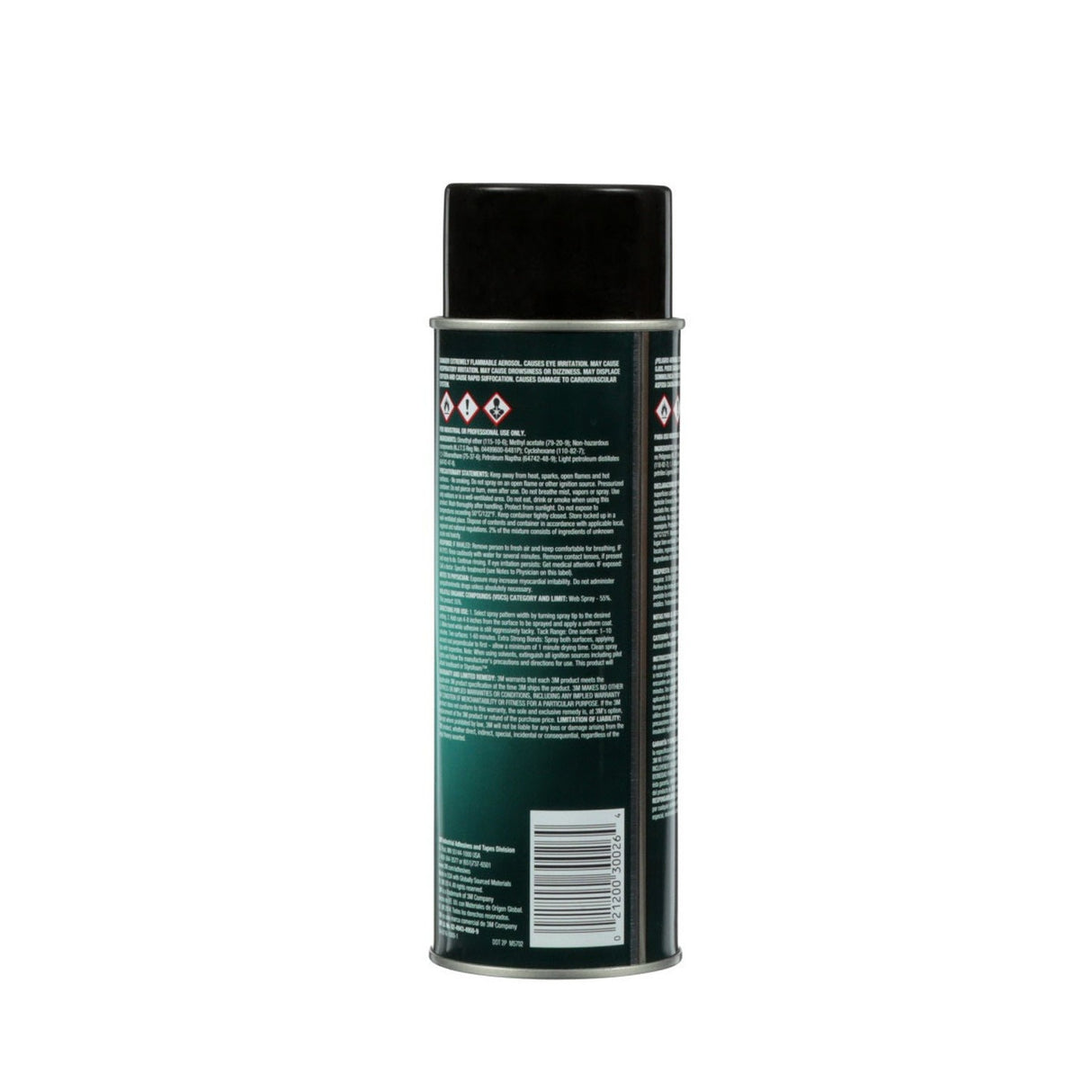 3M 76 Hi-Tack Spray Adhesive, Clear, 24 fl oz Can Net Wt 18.1 oz (30026) (7000046589) (12 Pack) - 3