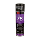 3M 78 41593 Polystyrene Foam Insulation Spray Adhesive, Clear, 24 fl oz Can, Net Wt 17.9 oz (7000046590) (12 Pack)