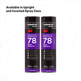 3M 78 41593 Polystyrene Foam Insulation Spray Adhesive, Clear, 24 fl oz Can, Net Wt 17.9 oz (7000046590) - 7