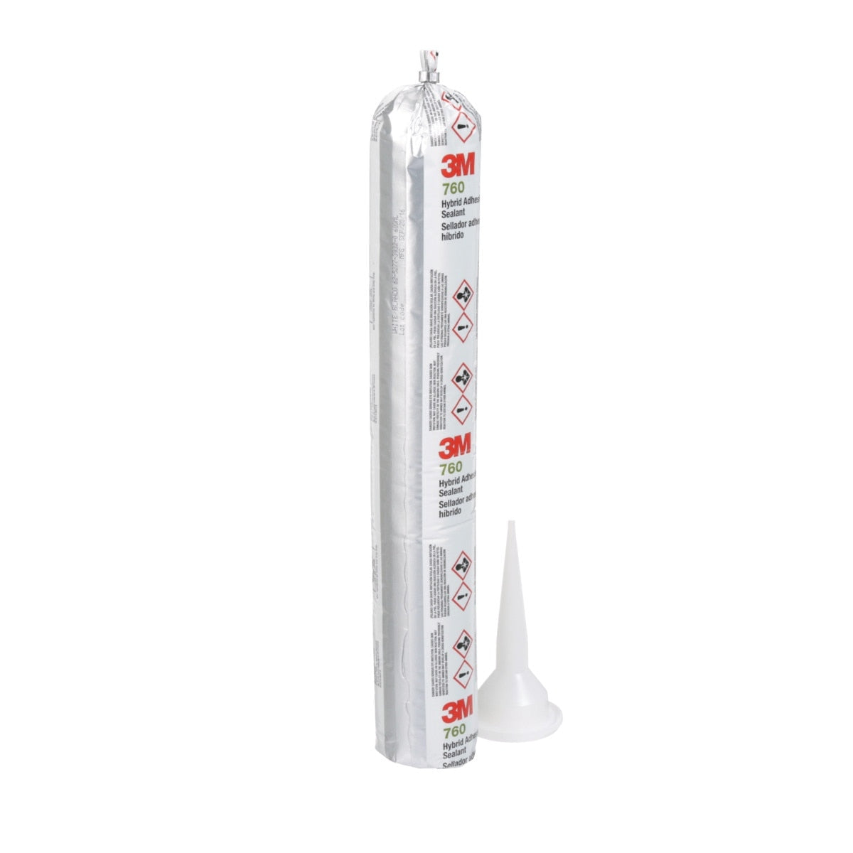3M Adhesive Sealant 760 UV, White, 600 mL Sausage Pack (760 UV) (7000046609) (12 Pack) - 2