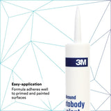 3M 08500 All-Around Autobody Sealant, Medium-Bodied, Water-Based, Quick-Drying, White, 1/10 gal 10 fl oz Cartridge (7000046622) (12 Pack) - 5