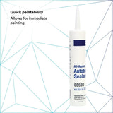 3M 08500 All-Around Autobody Sealant, Medium-Bodied, Water-Based, Quick-Drying, White, 1/10 gal 10 fl oz Cartridge (7000046622) (12 Pack) - 9