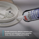 3M 4000 UV 6580 Marine Adhesive Sealant Fast Cure, White, Medium Strength, UV Resistant, 295 mL Cartridge, 10 fl oz (7000046623) - 6