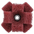 3M 725008 Standard Abrasives Buff and Blend Cross Buff HP, A/O Very Fine, 1 in x 3/8 in x 2 Ply x 8-32 (7000046829) (50 Pack)