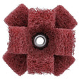 3M 725008 Standard Abrasives Buff and Blend Cross Buff HP, A/O Very Fine, 1 in x 3/8 in x 2 Ply x 8-32 (7000046829) (50 Pack)