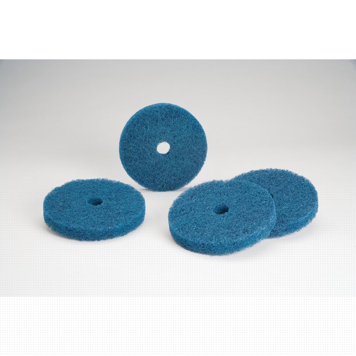 3M 860910 Buff and Blend HS-F Disc, Aluminum Oxide Medium Blue, 8 in x 1/2 in (7000046906) (5 Pack)