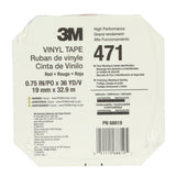 3M 471 Vinyl Tape, Red, 3/4 in x 36 yd, 5.2 mil (7000047452) (48 Pack) - 8